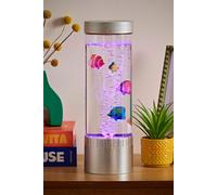 32cm Kids Bedroom Colour Changing Sensory Mood Lighting LED Novelty Bubble Tower Fish Lamp Bedside Light