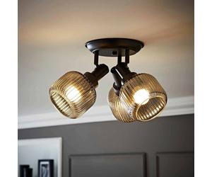 ValueLights Calpe Metal 3-Light Spotlight - Black