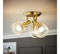 ValueLights Calpe Metal 3-Light Spotlight - Gold