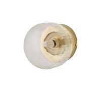 ValueLights | Calpe Small Brushed Gold Clear Ribbed Glass Flush Ceiling Wall Light | Wall Lights, Home Décor & Improvement Essential