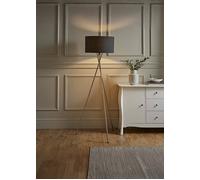MiniSun | Modern Brushed Chrome Floor Lamp with a Dark Grey Shade | Floor Lamps & Torchieres, Home Décor & Improvement Essential