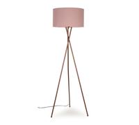 MiniSun | Modern Copper Metal Tripod Floor Lamp with a Pink Shade | Floor Lamps & Torchieres, Home Décor, Improvement & Lifestyle Essential