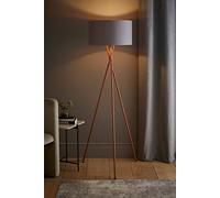 MiniSun | Modern Copper Metal Tripod Floor Lamp with a Grey and Copper Shade | Floor Lamps & Torchieres, Home Décor, Improvement & Lifestyle Essential