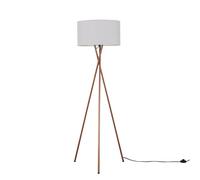 MiniSun | Modern Copper Metal Tripod Floor Lamp with a Pale Grey Shade | Floor Lamps & Torchieres, Home Décor, Improvement & Lifestyle Essential
