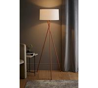 MiniSun | Modern Copper Metal Tripod Floor Lamp with a White Shade | Floor Lamps & Torchieres, Home Décor, Improvement & Lifestyle Essential