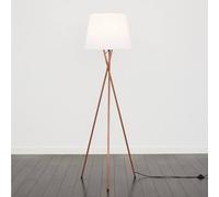 MiniSun | Modern Copper Metal Tripod Floor Lamp with a White Tapered Shade | Floor Lamps & Torchieres, Home Décor, Improvement & Lifestyle Essential