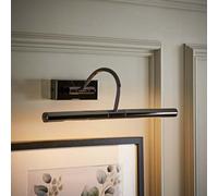 Valuelights Capri Black Chrome Mains Powered Twin Picture Wall Light And Bulbs