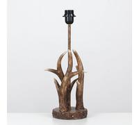 Valuelights Caribou Natural Brown Table Lamp Base Brown