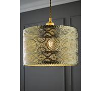 ValueLights Casablanca 31cm Gold Metal Easy Fit Drum Lamp Shade ValueLights Gold