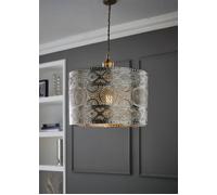 MiniSun | Moroccan Style Silver Chrome Ceiling Pendant Shade | Pendant Lights, Home Décor & Improvement Essential