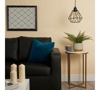 Valuelights Casco Matt Black Ceiling Rose And Flex Lampholder Fitting With Black Wire Shade