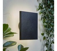 Valuelights Chad Matte Black Backlit Square Ip65 Integrated Led Outdoor Wall Light