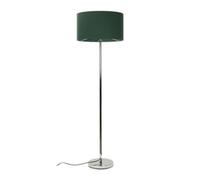 Charlie Chrome Floor Lamp with Large Green Shade ValueLights Silver One Size