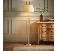 MiniSun | Modern Gold Metal Standard Floor Lamp with a Beige Tapered Shade | Floor Lamps & Torchieres, Home Décor, Improvement & Lifestyle Essential