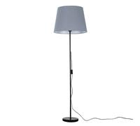MiniSun | Modern Floor Lamp in a Black Metal Finish with an Extra Large Grey Light Shade | Floor Lamps & Torchieres, Home Décor & Improvement Essential