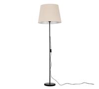 MiniSun | Modern Floor Lamp in a Black Metal Finish with an Extra Large Beige Light Shade | Floor Lamps & Torchieres, Home Décor, Improvement & Lifestyle Essential