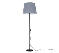 MiniSun | Modern Floor Lamp in a Black Metal Finish with an Extra Large Grey Light Shade | Floor Lamps & Torchieres, Home Décor & Improvement Essential