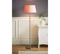 MiniSun | Modern Floor Lamp in a Brushed Chrome Metal Finish with an Extra Large Pink Shade | Floor Lamps & Torchieres, Home Décor, Improvement & Lifestyle Essential
