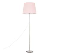 MiniSun | Modern Floor Lamp in a Brushed Chrome Metal Finish with an Extra Large Pink Shade | Floor Lamps & Torchieres, Home Décor, Improvement & Lifestyle Essential