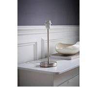 Valuelights Charlie Modern Stem Brushed Chrome Table Lamp Base In Metallic Silver Metallic Silver One Size