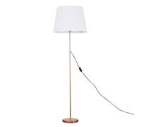 MiniSun | Modern Copper Metal Standard Floor Lamp with a White Tapered Shade | Floor Lamps & Torchieres, Home Décor & Improvement Essential