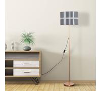 Charlie Modern Stem Grey Floor Lamp ValueLights Grey One Size