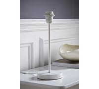 Charlie White Metal Single Stem Table Lamp Base ValueLights White One Size