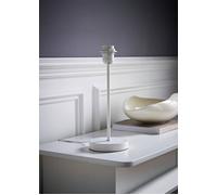 Valuelights Charlie White Metal Single Stem Table Lamp Base White One Size
