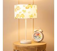 Valuelights Charlie White Metal Single Stem Table Lamp With Dinosaur Lamp Shade And Led Bulb Multi