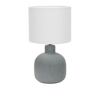 ValueLights | Chelsea Natural Linen Shade Hand Finished Sandblast Grey Ceramic Table Lamp | Table Lamps, Home Décor & Improvement Essential