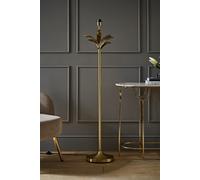 Valuelights Christina Gold Palm Leaf Detail Single Stem Floor Lamp Base