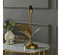ValueLights | Christina Gold Palm Leaf Detail Single Stem Table Lamp Base | Table Lamps, Home Décor & Improvement Essential