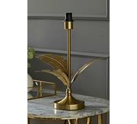 ValueLights | Christina Gold Palm Leaf Detail Single Stem Table Lamp Base | Table Lamps, Home Décor & Improvement Essential