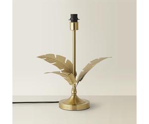 ValueLights | Christina Gold Palm Leaf Detail Single Stem Table Lamp Base | Table Lamps, Home Décor & Improvement Essential