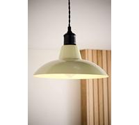 MiniSun | Retro Style Gloss Cream Metal Ceiling Light Shade | Pendant Lights, Home Décor & Improvement Essential | 288mm Shade Width