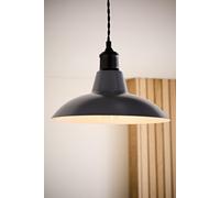 MiniSun | Retro Style Dark Grey Metal Ceiling Light Shade | Pendant Lights, Home Décor & Improvement Essential