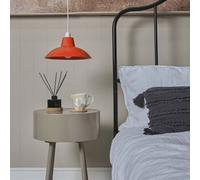 Valuelights Civic Metro Red Ceiling Shade And Bulb (D)28.8Cm