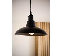 MiniSun | Retro Style Matt Black Metal Ceiling Light Shade | Pendant Lights, Home Décor & Improvement Essential