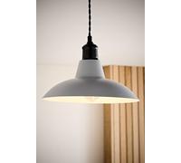 Valuelights Civic Metro Style Grey Ceiling Pendant Shade Grey