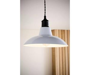 Valuelights Civic Metro Style White Ceiling Pendant Shade White