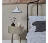 Valuelights Civic Metro White Ceiling Shade And Bulb (D)28.8Cm