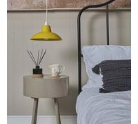 Valuelights Civic Metro Yellow Ceiling Shade And Bulb (D)28.8Cm