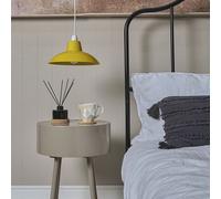 Civic Pair of Yellow Ceiling Pendant Shade ValueLights Yellow One Size
