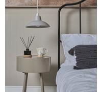 Valuelights Civic Retro Style Matt Grey Easy Fit Ceiling Light Shade (D)28.8Cm