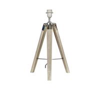 Valuelights Clipper Modern Distressed Wood And Silver Chrome Tripod Table Lamp Base