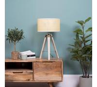 Clipper Skandi Brown Table Lamp ValueLights Brown One Size