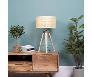 Valuelights Clipper Skandi Brown Table Lamp Brown
