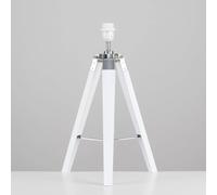 Valuelights Clipper Tripod White Table Lamp Base White