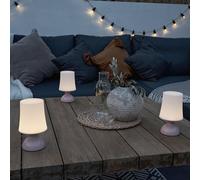 Colmar 3 Pack Pink Table Lamp Touch On/Off Dimmable ValueLights Pink One Size