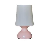 Valuelights Colmar Led Wireless Outdoor Portable Battery Operated Pink Touch Table Lamp With White Shade